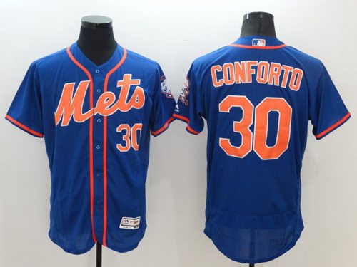 Mets #30 Michael Conforto Blue Flexbase Authentic Collection Stitched MLB Jersey Mets #30 Michael Conforto Blue Flexbase Authentic Collection Stitched MLB Jersey