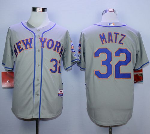 Mets #32 Steven Matz Grey Road Cool Base Stitched MLB Jersey Mets #32 Steven Matz Grey Road Cool Base Stitched MLB Jersey