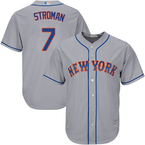 Mets #7 Marcus Stroman Grey New Cool Base Stitched MLB Jersey Mets #7 Marcus Stroman Grey New Cool Base Stitched MLB Jersey