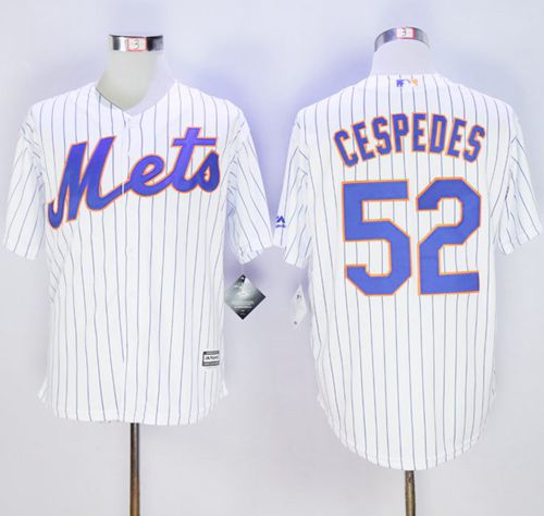 Mets #52 Yoenis Cespedes White(Blue Strip) New Cool Base Stitched MLB Jersey Mets #52 Yoenis Cespedes White(Blue Strip) New Cool Base Stitched MLB Jersey