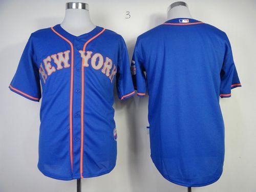 Mets Blank Blue Alternate Road Cool Base Stitched MLB Jersey Mets Blank Blue Alternate Road Cool Base Stitched MLB Jersey