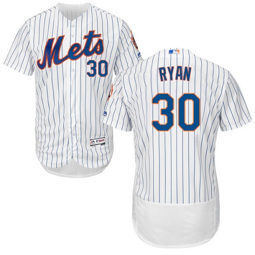 Mets #30 Nolan Ryan White(Blue Strip) Flexbase Authentic Collection Stitched MLB Jersey Mets #30 Nolan Ryan White(Blue Strip) Flexbase Authentic Collection Stitched MLB Jersey