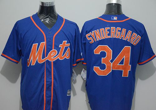 Mets #34 Noah Syndergaard Blue New Cool Base Alternate Home Stitched MLB Jersey Mets #34 Noah Syndergaard Blue New Cool Base Alternate Home Stitched MLB Jersey