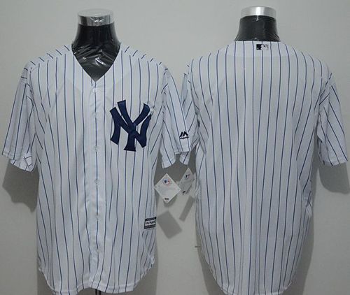 Yankees Blank White Strip New Cool Base Stitched MLB Jersey Yankees Blank White Strip New Cool Base Stitched MLB Jersey