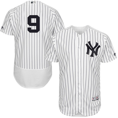 Yankees #9 Roger Maris White Strip Flexbase Authentic Collection Stitched MLB Jersey Yankees #9 Roger Maris White Strip Flexbase Authentic Collection Stitched MLB Jersey