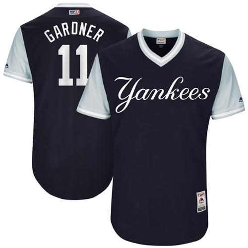 Yankees #11 Brett Gardner Navy "Gardner" Players Weekend Authentic Stitched MLB Jersey Yankees #11 Brett Gardner Navy "Gardner" Players Weekend Authentic Stitched MLB Jersey