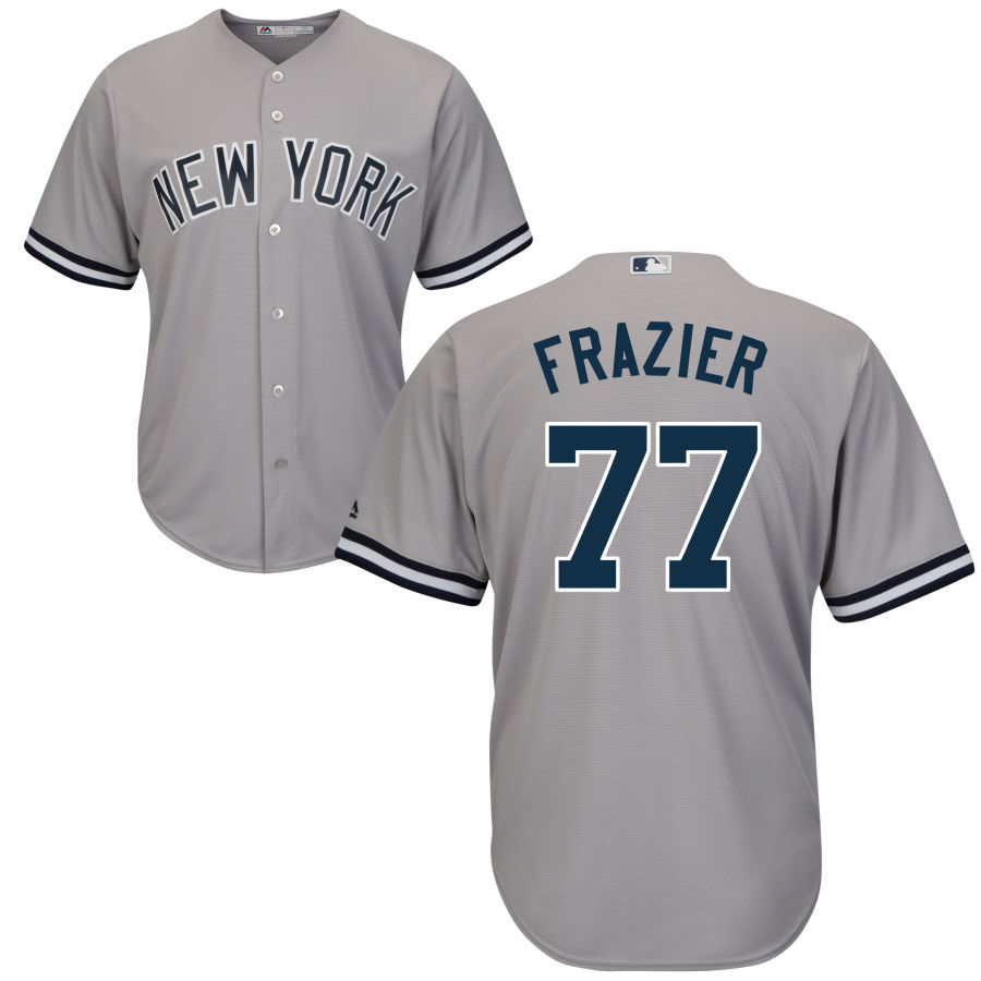 New York Yankees #77 Clint Frazier Majestic Cool Base Jersey Gray New York Yankees #77 Clint Frazier Majestic Cool Base Jersey Gray