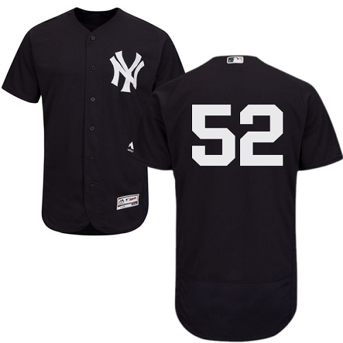 Yankees #52 C.C. Sabathia Navy Blue Flexbase Authentic Collection Stitched MLB Jersey Yankees #52 C.C. Sabathia Navy Blue Flexbase Authentic Collection Stitched MLB Jersey