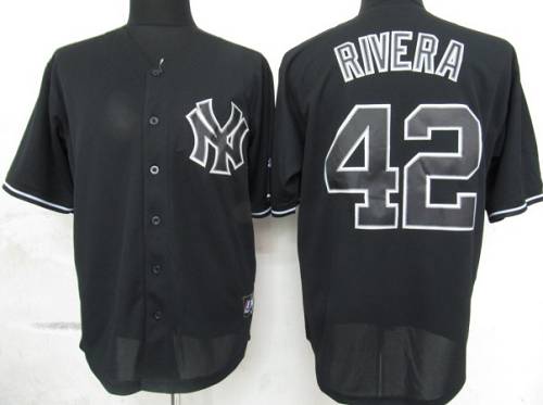 Yankees #42 Mariano Rivera Black Fashion Stitched MLB Jersey Yankees #42 Mariano Rivera Black Fashion Stitched MLB Jersey
