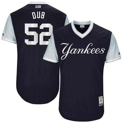 Yankees #52 C.C. Sabathia Navy "Dub" Players Weekend Authentic Stitched MLB Jersey Yankees #52 C.C. Sabathia Navy "Dub" Players Weekend Authentic Stitched MLB Jersey