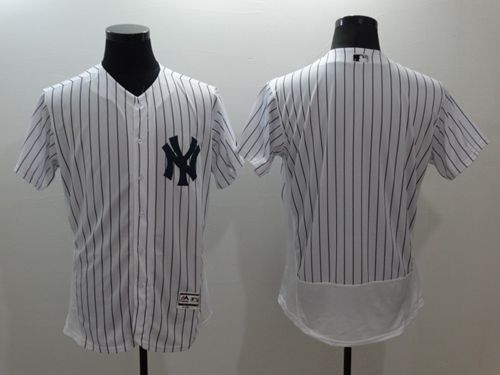 Yankees Blank White Strip Flexbase Authentic Collection Stitched MLB Jersey Yankees Blank White Strip Flexbase Authentic Collection Stitched MLB Jersey