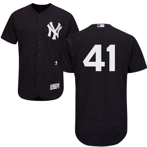 Yankees #41 Miguel Andujar Navy Blue Flexbase Authentic Collection Stitched MLB Jersey Yankees #41 Miguel Andujar Navy Blue Flexbase Authentic Collection Stitched MLB Jersey