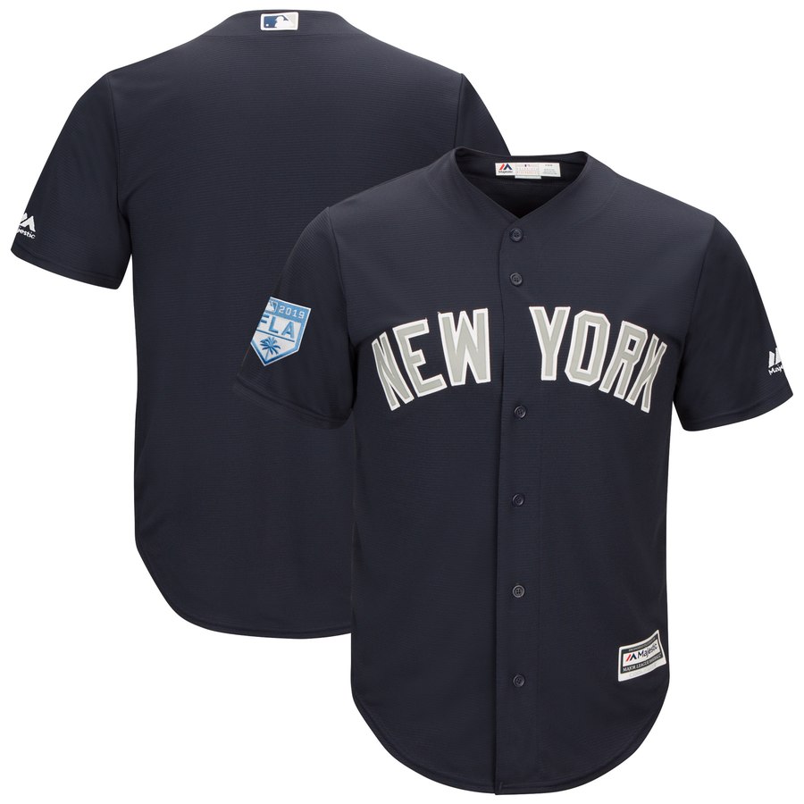 Yankees Blank Navy Blue Alternate 2019 Spring Training Cool Base Team Stitched MLB Jersey Yankees Blank Navy Blue Alternate 2019 Spring Training Cool Base Team Stitched MLB Jersey