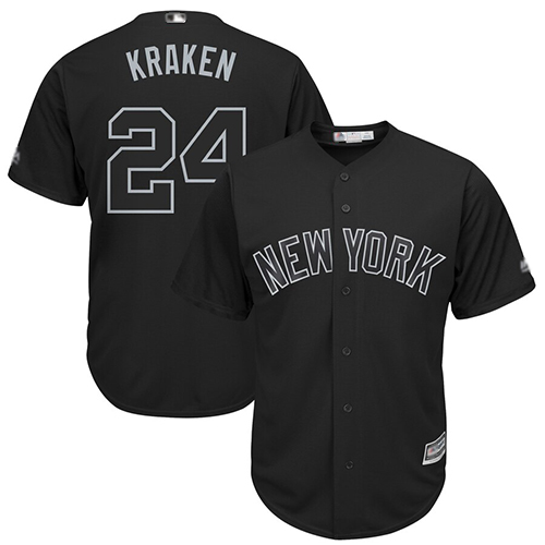 Yankees #24 Gary Sanchez Black 
