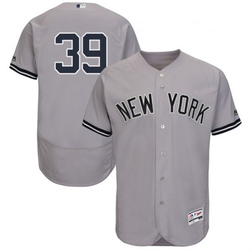 Yankees #39 Mike Tauchman Grey Flexbase Authentic Collection Stitched MLB Jersey Yankees #39 Mike Tauchman Grey Flexbase Authentic Collection Stitched MLB Jersey