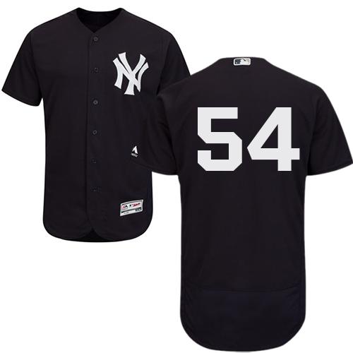 Yankees #54 Aroldis Chapman Navy Blue Flexbase Authentic Collection Stitched MLB Jersey Yankees #54 Aroldis Chapman Navy Blue Flexbase Authentic Collection Stitched MLB Jersey