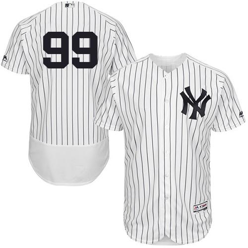 Yankees #99 Aaron Judge White Strip Flexbase Authentic Collection Stitched MLB Jersey Yankees #99 Aaron Judge White Strip Flexbase Authentic Collection Stitched MLB Jersey