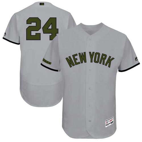 Yankees #24 Gary Sanchez Grey Flexbase Authentic Collection Memorial Day Stitched MLB Jersey Yankees #24 Gary Sanchez Grey Flexbase Authentic Collection Memorial Day Stitched MLB Jersey
