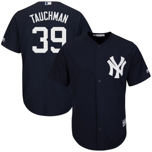 Yankees #39 Mike Tauchman Navy Blue New Cool Base Stitched MLB Jersey Yankees #39 Mike Tauchman Navy Blue New Cool Base Stitched MLB Jersey