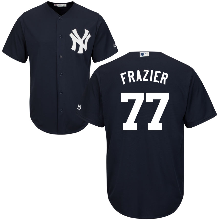 New York Yankees #77 Clint Frazier Majestic Cool Base Jersey Navy New York Yankees #77 Clint Frazier Majestic Cool Base Jersey Navy