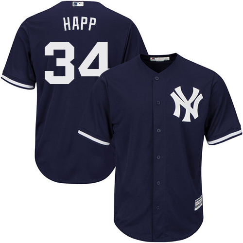 Yankees #34 J.A. Happ Navy Blue New Cool Base Stitched MLB Jersey Yankees #34 J.A. Happ Navy Blue New Cool Base Stitched MLB Jersey
