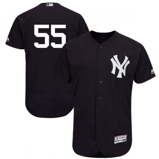 Yankees #55 Domingo German Navy Blue Flexbase Authentic Collection Stitched MLB Jersey Yankees #55 Domingo German Navy Blue Flexbase Authentic Collection Stitched MLB Jersey