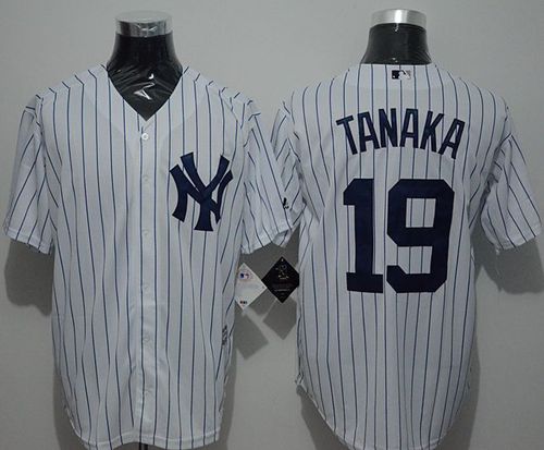Yankees #19 Masahiro Tanaka White Strip New Cool Base Stitched MLB Jersey Yankees #19 Masahiro Tanaka White Strip New Cool Base Stitched MLB Jersey