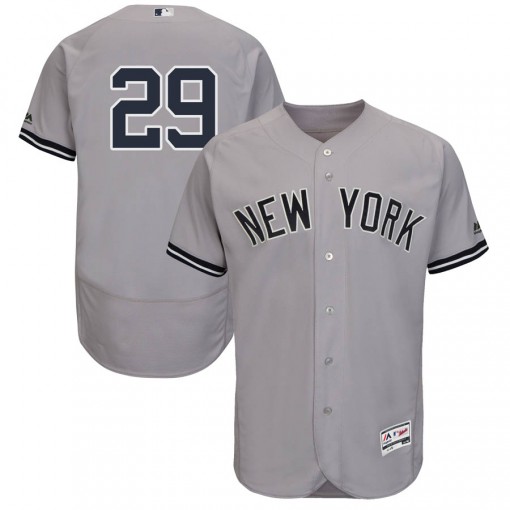 Yankees #29 Gio Urshela Grey Flexbase Authentic Collection Stitched MLB Jersey Yankees #29 Gio Urshela Grey Flexbase Authentic Collection Stitched MLB Jersey