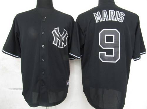 Yankees #9 Roger Maris Black Fashion Stitched MLB Jersey Yankees #9 Roger Maris Black Fashion Stitched MLB Jersey