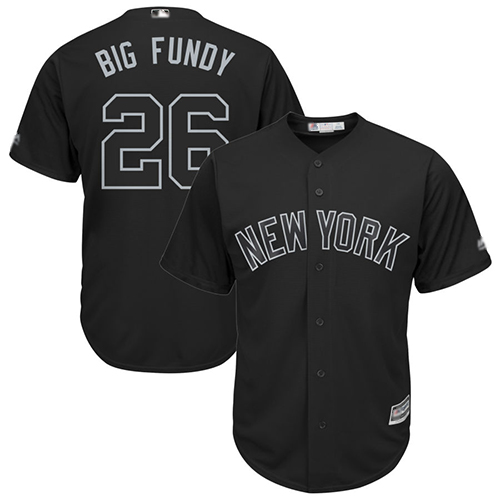 Yankees #26 DJ LeMahieu Black 