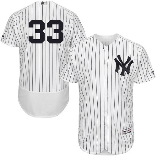 Yankees #33 Greg Bird White Strip Flexbase Authentic Collection Stitched MLB Jersey Yankees #33 Greg Bird White Strip Flexbase Authentic Collection Stitched MLB Jersey