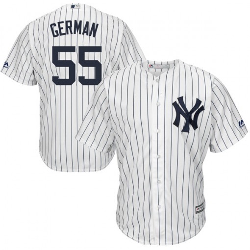 Yankees #55 Domingo German White Strip New Cool Base Stitched MLB Jersey Yankees #55 Domingo German White Strip New Cool Base Stitched MLB Jersey