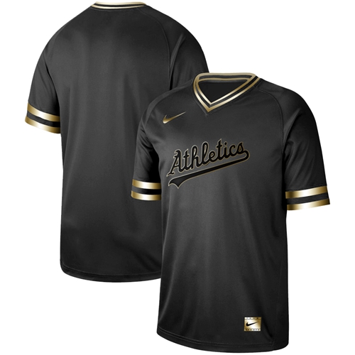 Nike Athletics Blank Black Gold Authentic Stitched MLB Jersey Nike Athletics Blank Black Gold Authentic Stitched MLB Jersey
