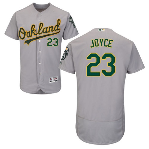 Athletics #23 Matt Joyce Grey Flexbase Authentic Collection Stitched MLB Jersey Athletics #23 Matt Joyce Grey Flexbase Authentic Collection Stitched MLB Jersey