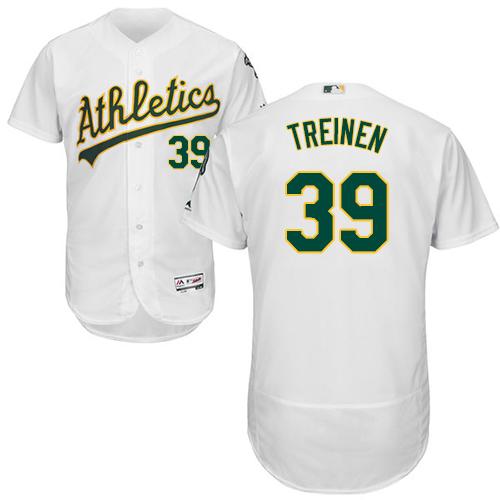 Athletics #39 Blake Treinen White Flexbase Authentic Collection Stitched MLB Jersey Athletics #39 Blake Treinen White Flexbase Authentic Collection Stitched MLB Jersey