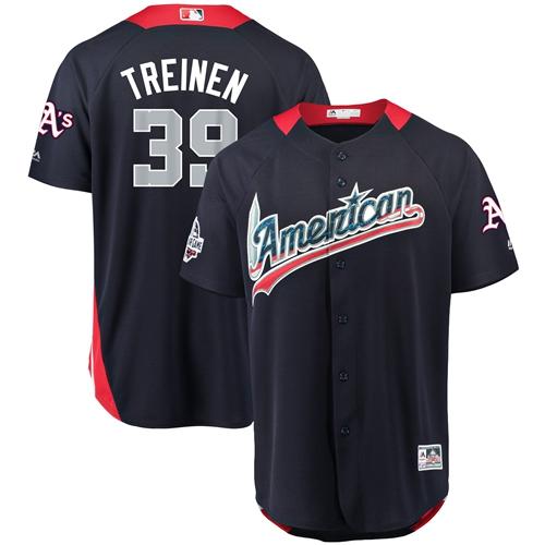 Athletics #39 Blake Treinen Navy Blue 2018 All-Star American League Stitched MLB Jersey Athletics #39 Blake Treinen Navy Blue 2018 All-Star American League Stitched MLB Jersey