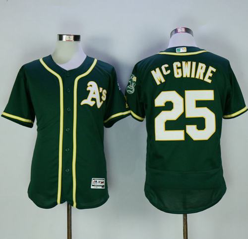 Athletics #25 Mark McGwire Green Flexbase Authentic Collection Stitched MLB Jersey Athletics #25 Mark McGwire Green Flexbase Authentic Collection Stitched MLB Jersey
