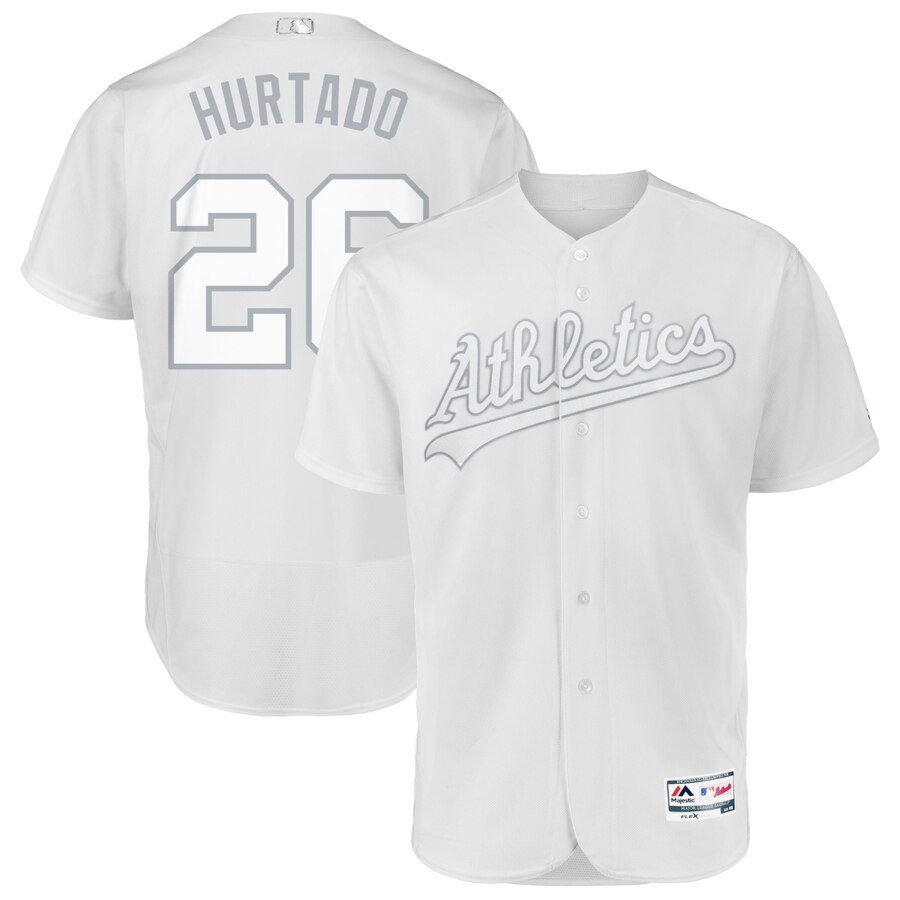 Oakland Athletics #26 Matt Chapman Hurtado Majestic 2019 Players' Weekend Flex Base Authentic Player Jersey White Oakland Athletics #26 Matt Chapman Hurtado Majestic 2019 Players' Weekend Flex Base Authentic Player Jersey White