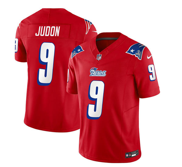 Men's New England Patriots #9 Matthew Judon Red 2023 F.U.S.E. Throwback Limited Stitched Football Jersey Men's New England Patriots #9 Matthew Judon Red 2023 F.U.S.E. Throwback Limited Stitched Football Jersey