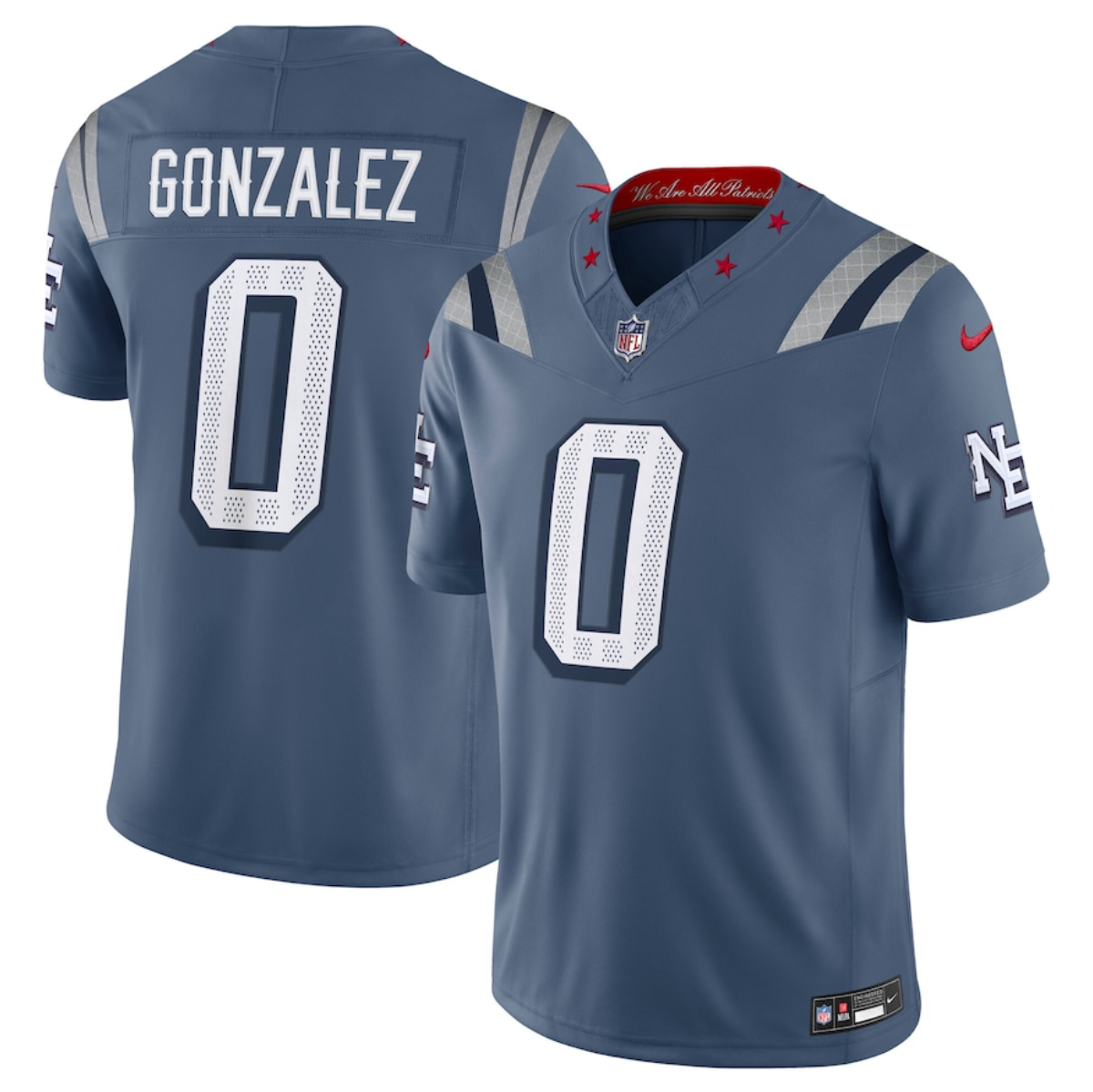 Men's New England Patriots #0 Christian Gonzalez 2025 F.U.S.E. “Rivalries” Vapor Limited Stitched Football Jersey Men's New England Patriots #0 Christian Gonzalez 2025 F.U.S.E. “Rivalries” Vapor Limited Stitched Football Jersey