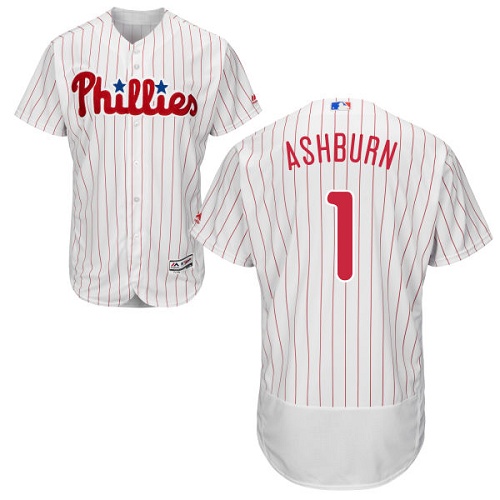 Phillies #1 Richie Ashburn White(Red Strip) Flexbase Authentic Collection Stitched MLB Jersey Phillies #1 Richie Ashburn White(Red Strip) Flexbase Authentic Collection Stitched MLB Jersey