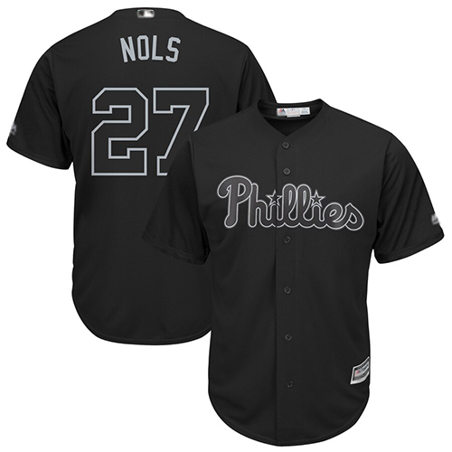 Phillies #27 Aaron Nola Black 