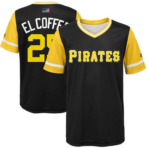 Pirates #25 Gregory Polanco Black "El Coffee" Players Weekend Authentic Stitched MLB Jersey Pirates #25 Gregory Polanco Black "El Coffee" Players Weekend Authentic Stitched MLB Jersey