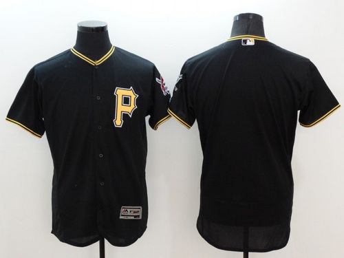 Pirates Blank Black Flexbase Authentic Collection Stitched MLB Jersey Pirates Blank Black Flexbase Authentic Collection Stitched MLB Jersey
