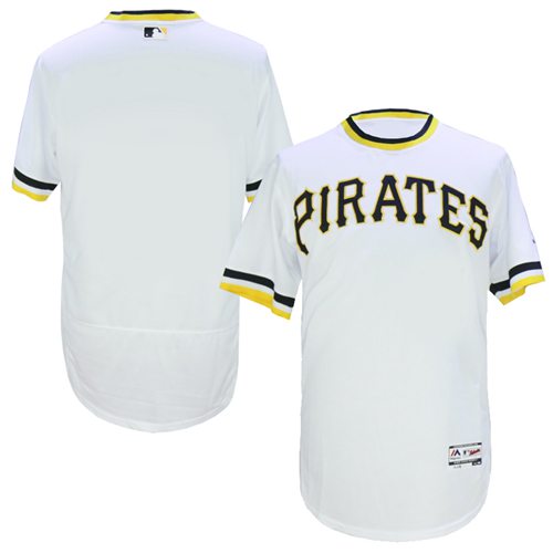 Pirates Blank White Flexbase Authentic Collection Cooperstown Stitched MLB Jersey Pirates Blank White Flexbase Authentic Collection Cooperstown Stitched MLB Jersey