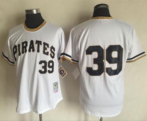 Mitchell And Ness 1971 Pirates #39 Dave Parker White Throwback Stitched MLB Jersey Mitchell And Ness 1971 Pirates #39 Dave Parker White Throwback Stitched MLB Jersey