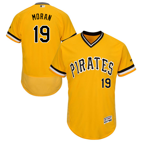 Pirates #19 Colin Moran Gold Flexbase Authentic Collection Stitched MLB Jersey Pirates #19 Colin Moran Gold Flexbase Authentic Collection Stitched MLB Jersey
