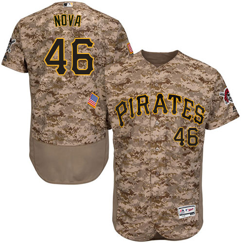 Pirates #46 Ivan Nova Camo Flexbase Authentic Collection Stitched MLB Jersey Pirates #46 Ivan Nova Camo Flexbase Authentic Collection Stitched MLB Jersey