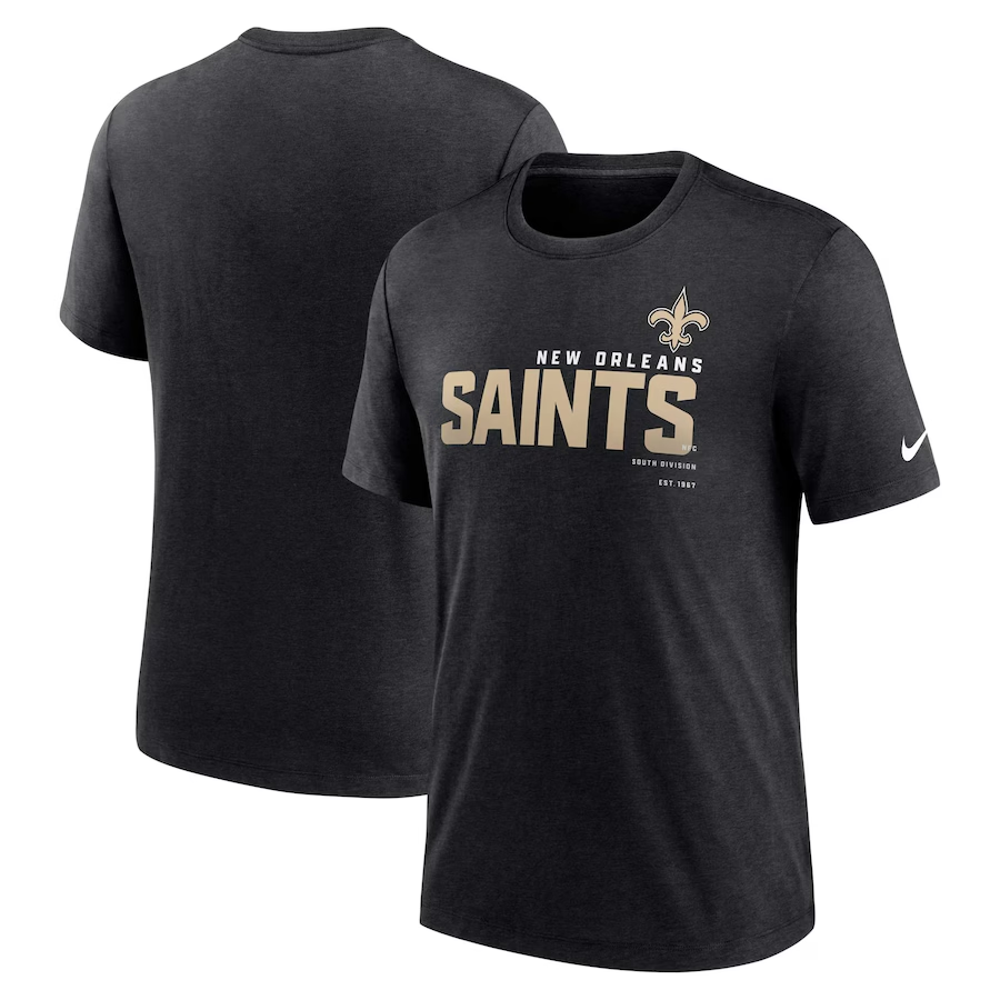 Men's New Orleans Saints Black T-Shirt