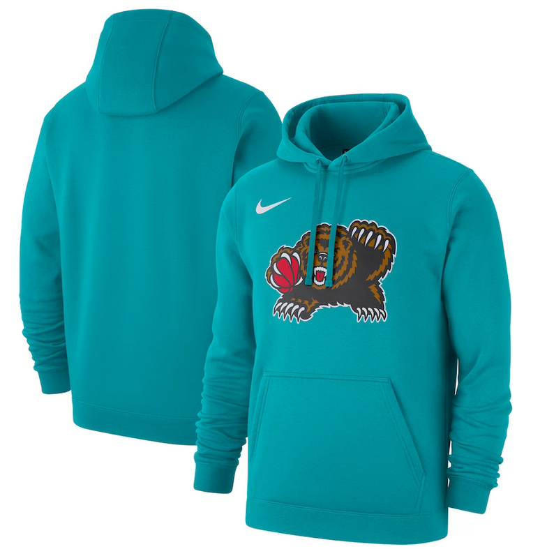 Men's Memphis Grizzlies Teal Pullover Hoodie
